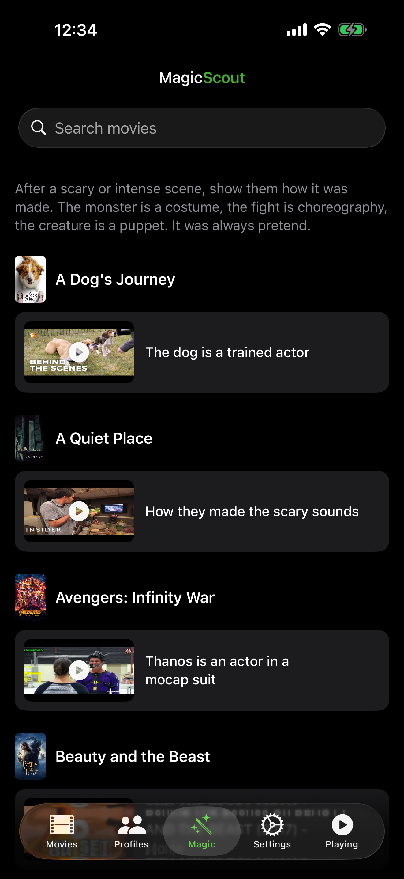 Making-of videos turn fear into fascination